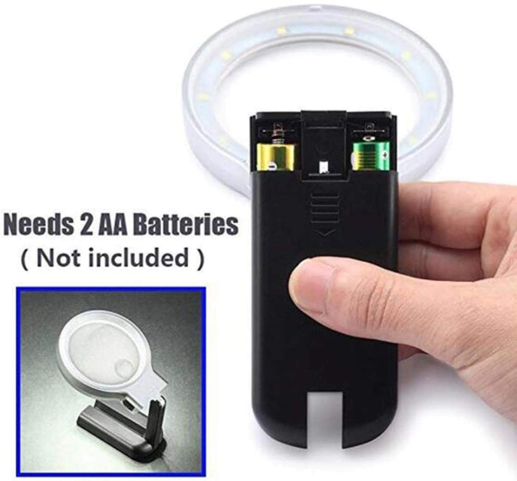 Lupa Z Podświetleniem Led, Bez Użycia Rąk, Z Lekkim Statywem - Podświetlana Lupa 3X 4,5X Do Czytania, Kontroli, Lutowania, Robótek Ręcznych, Naprawy, Hobby