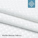No Hook Shower Curtain with Snap in Fabric Liner- Hotel Style Waffle Weave Shower Curtains with See Through Top Window for Bathroom, Waterproof & Washable, White, 71" W x 74" L