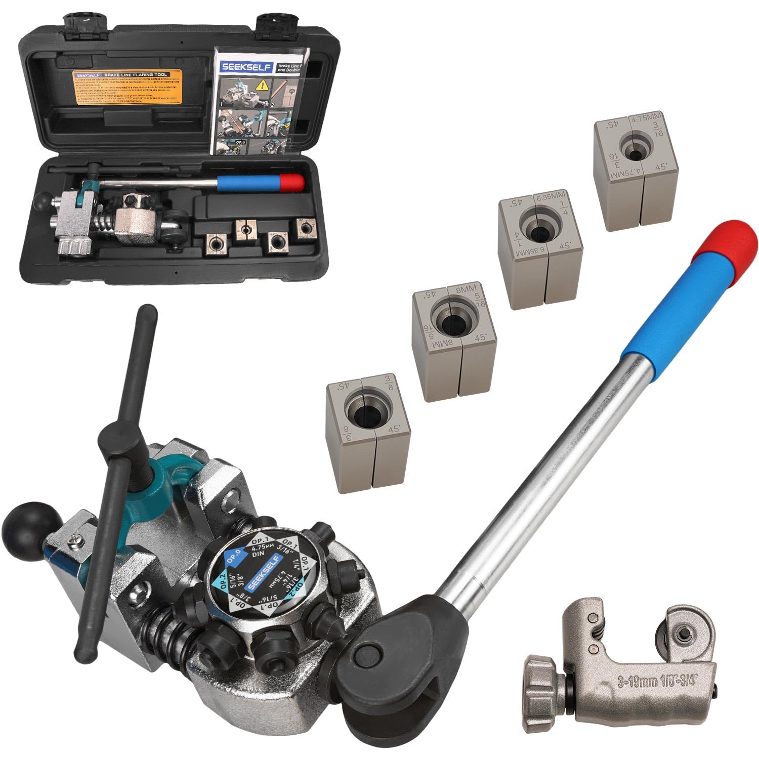 SEEKSELF 45 Degree Brake Line Flaring Tool Kit FTOOL-45C