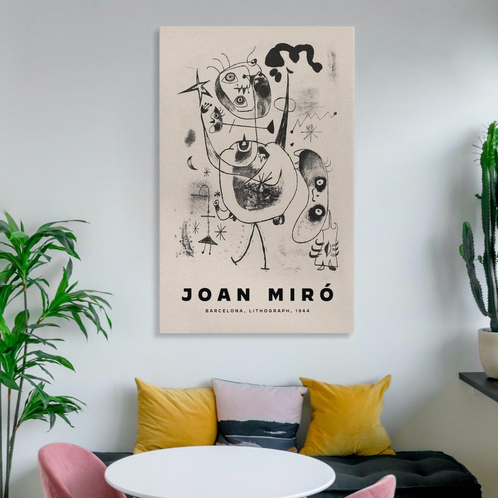 ジョアン・ミロ バルセロナ 展覧会リトグラフポスター1