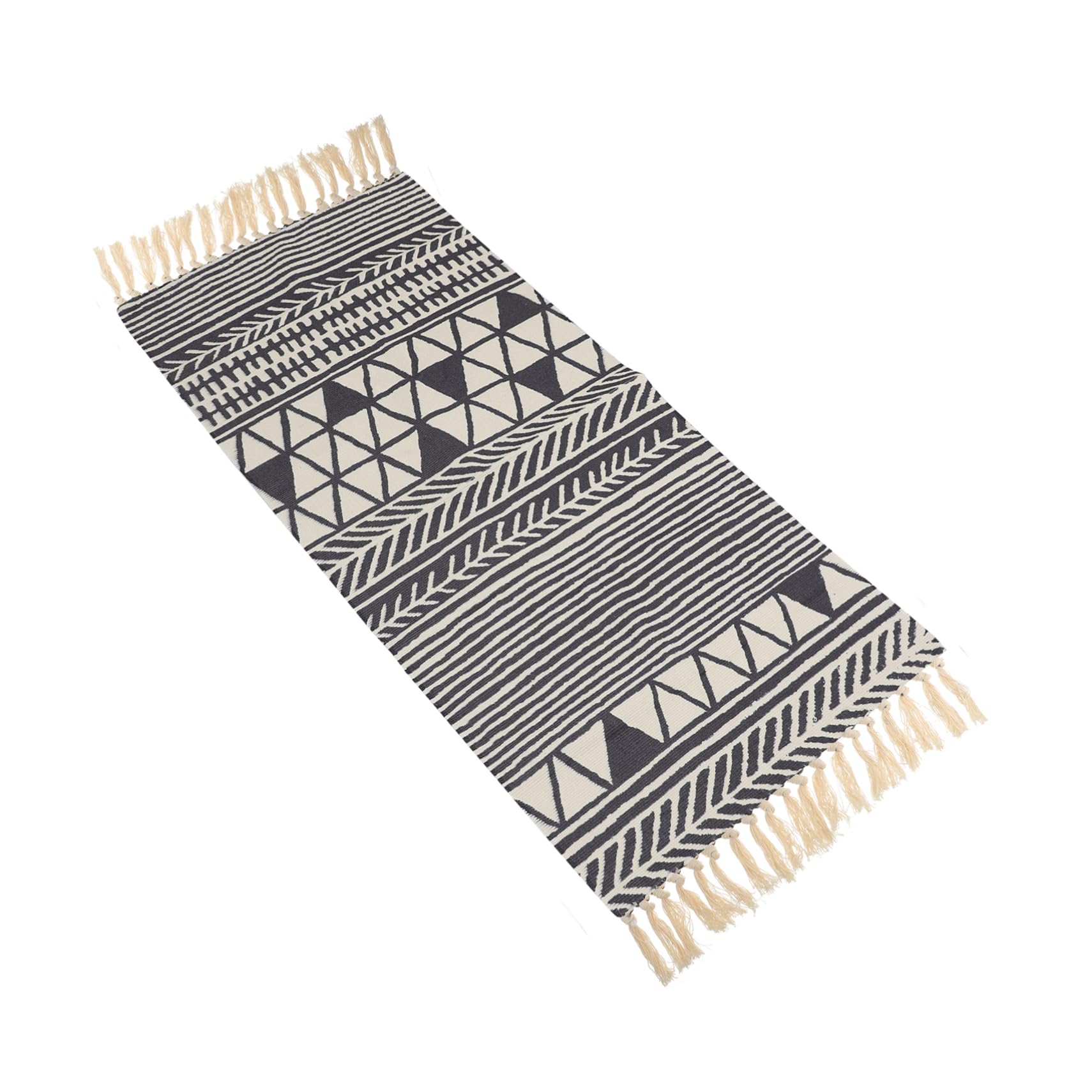 Tapis de sol tissé en coton et lin Cabilock pour le salon et la chambre