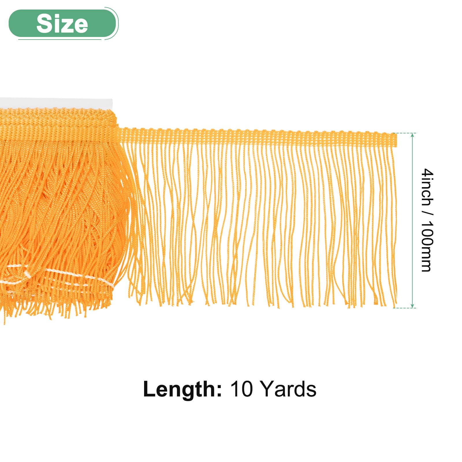 M METERXITY Chainette Fringe Trim - Image 3