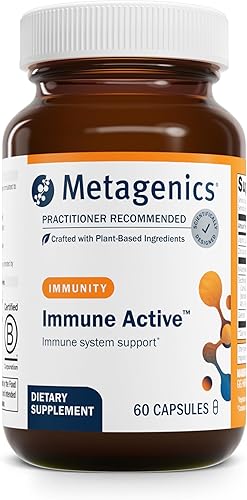 Metagenics Inmune activo - Rico en vitamina C antioxidante - Apoyo a la salud inmunológica* - 200 mg de vitamina C - 30 mg de zinc - Sin gluten - 60
