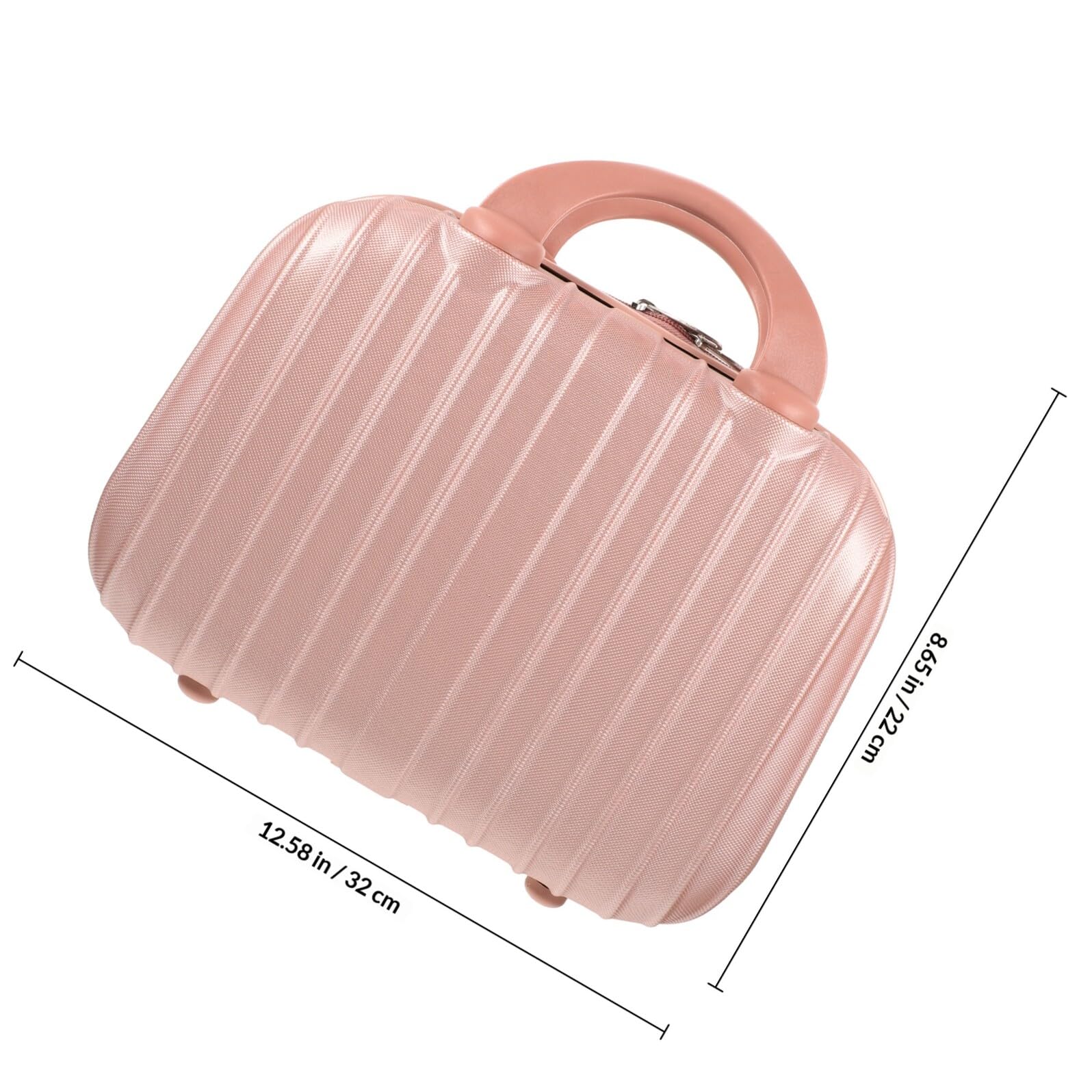 Ciieeo Borsa Multifunzione per Trucco Rosé Gold, Compatta e Resistente, Grande Capacità, Custodia Portatile per Uso Domestico e Viaggio