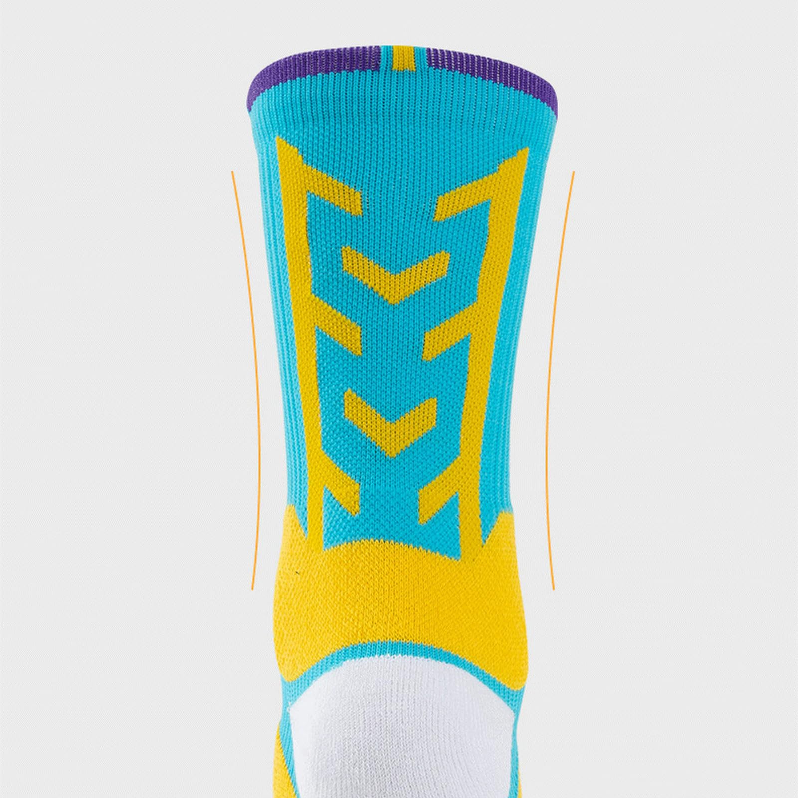 Calcetines Hombre Calcetines Masculinos Calcetines Deportivos De Baloncesto Sin Costuras Y Femeninos Adecuados para Correr, Ciclismo, Remo Y Fitness-6 Pares