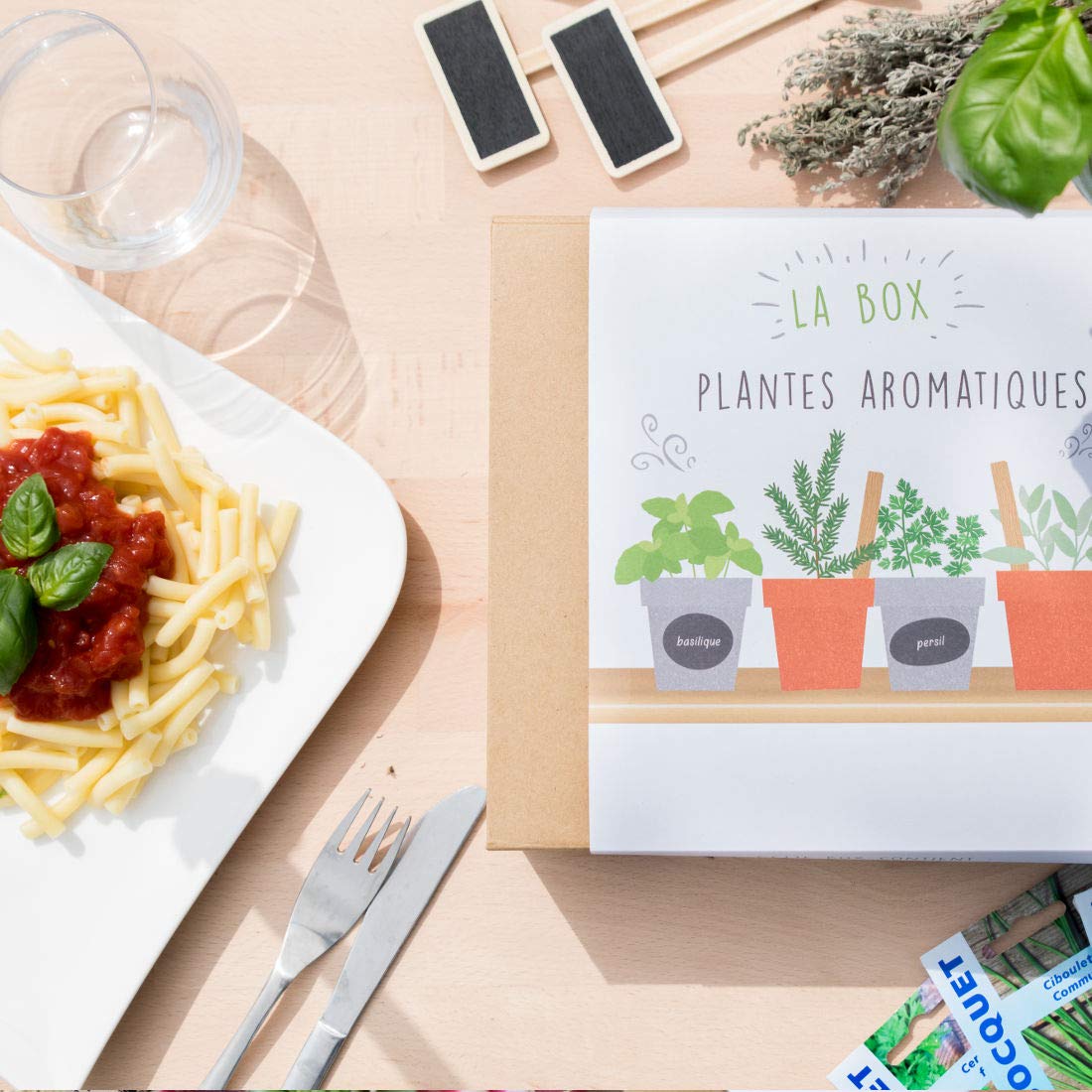 Coffret Cadeau de Jardinage // Box de Jardinage Plantes Aromatiques