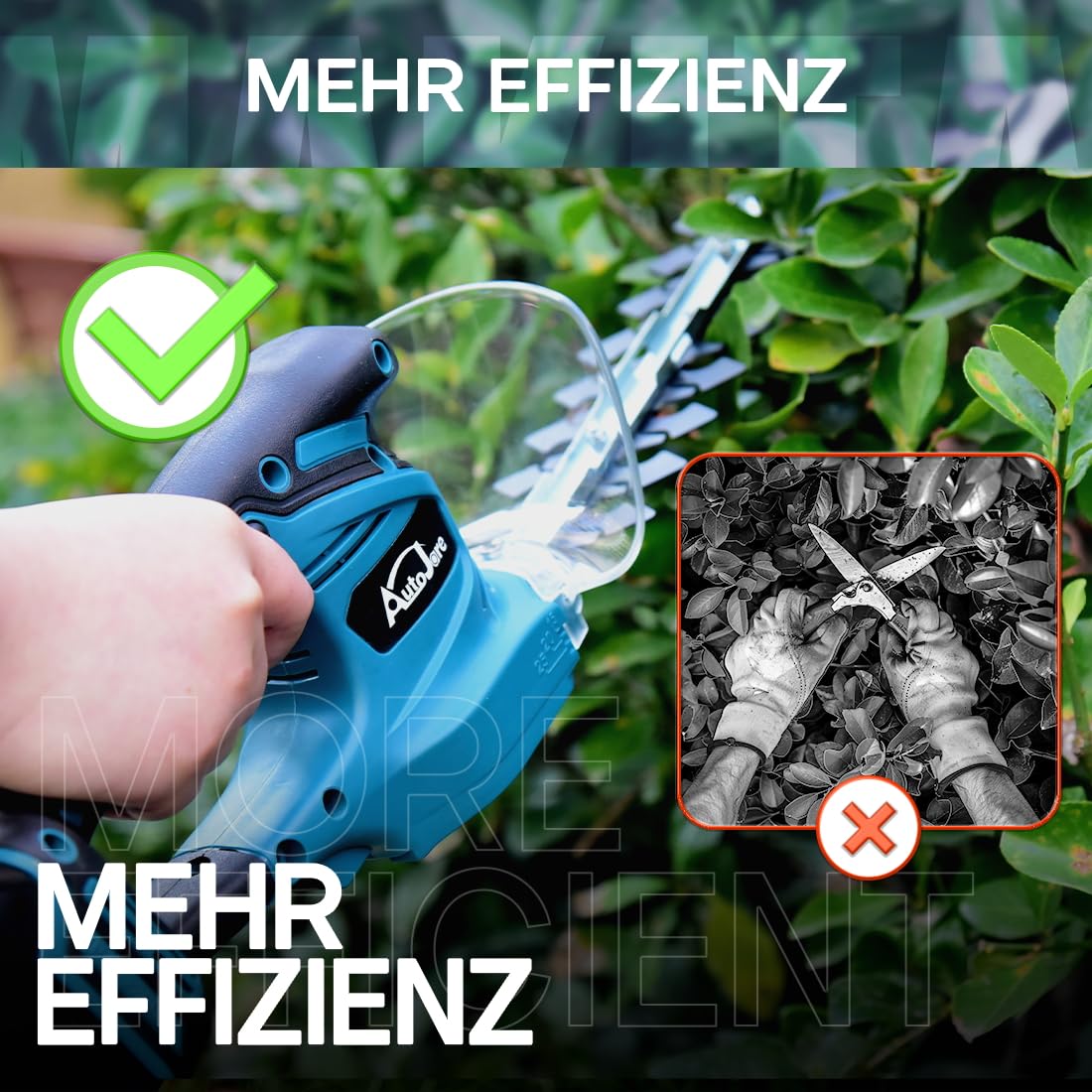 2-in-1 Akku Heckenschere Kompatibel mit Makita 18V ohne Batterie