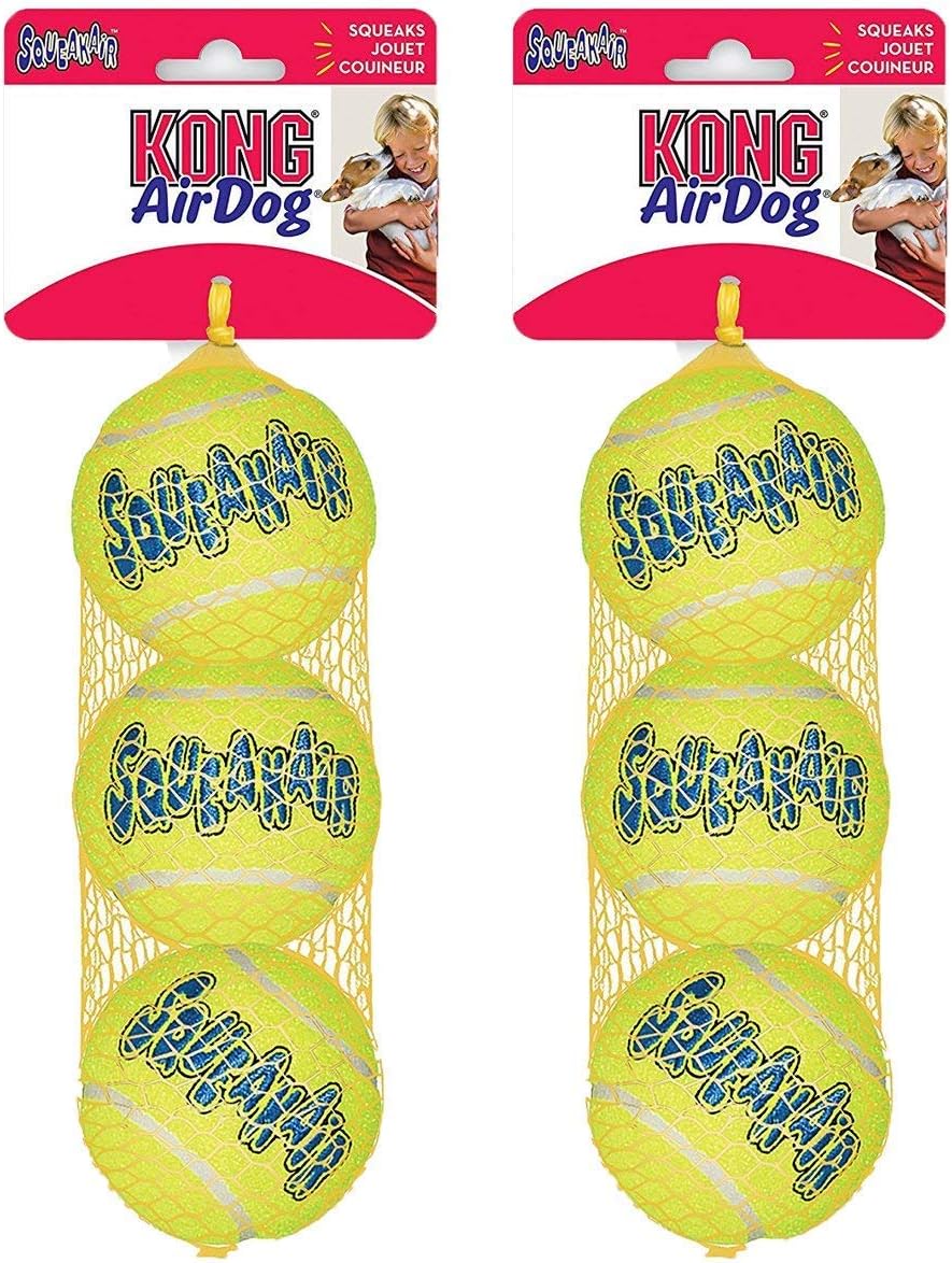 Pet Supplies KONG Squeakair Balls, Dog Toy Premium Squeak Tennis
