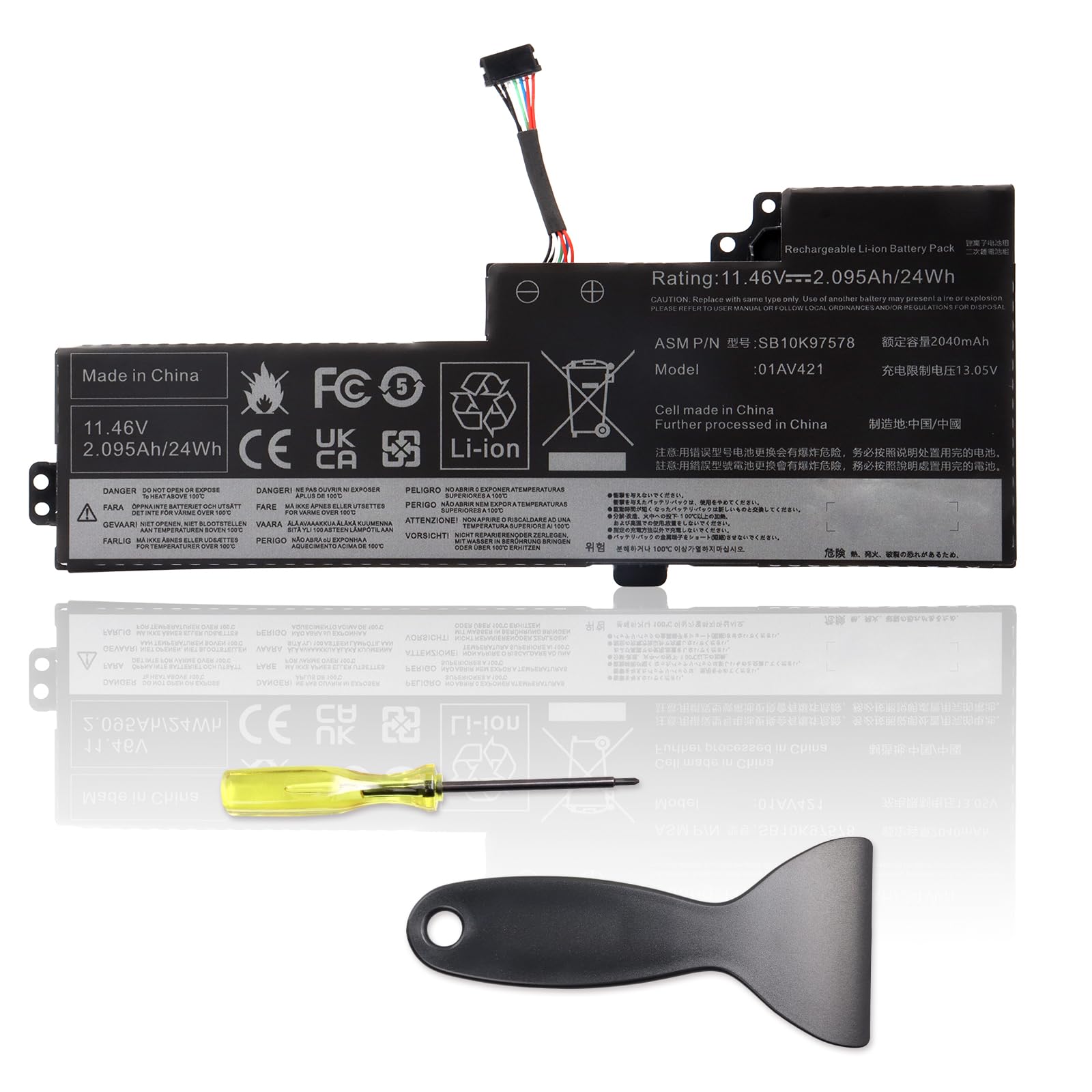 01AV421 01AV419 01AV489 01AV420 SB10K97577 Laptop Batteria per Lenovo ThinkPad T470 T480 T480 T580 A475 A485 TP25 Series Notebook, per Lenovo Laptop Thinkpad Battery SB10K97576 SB10K97578