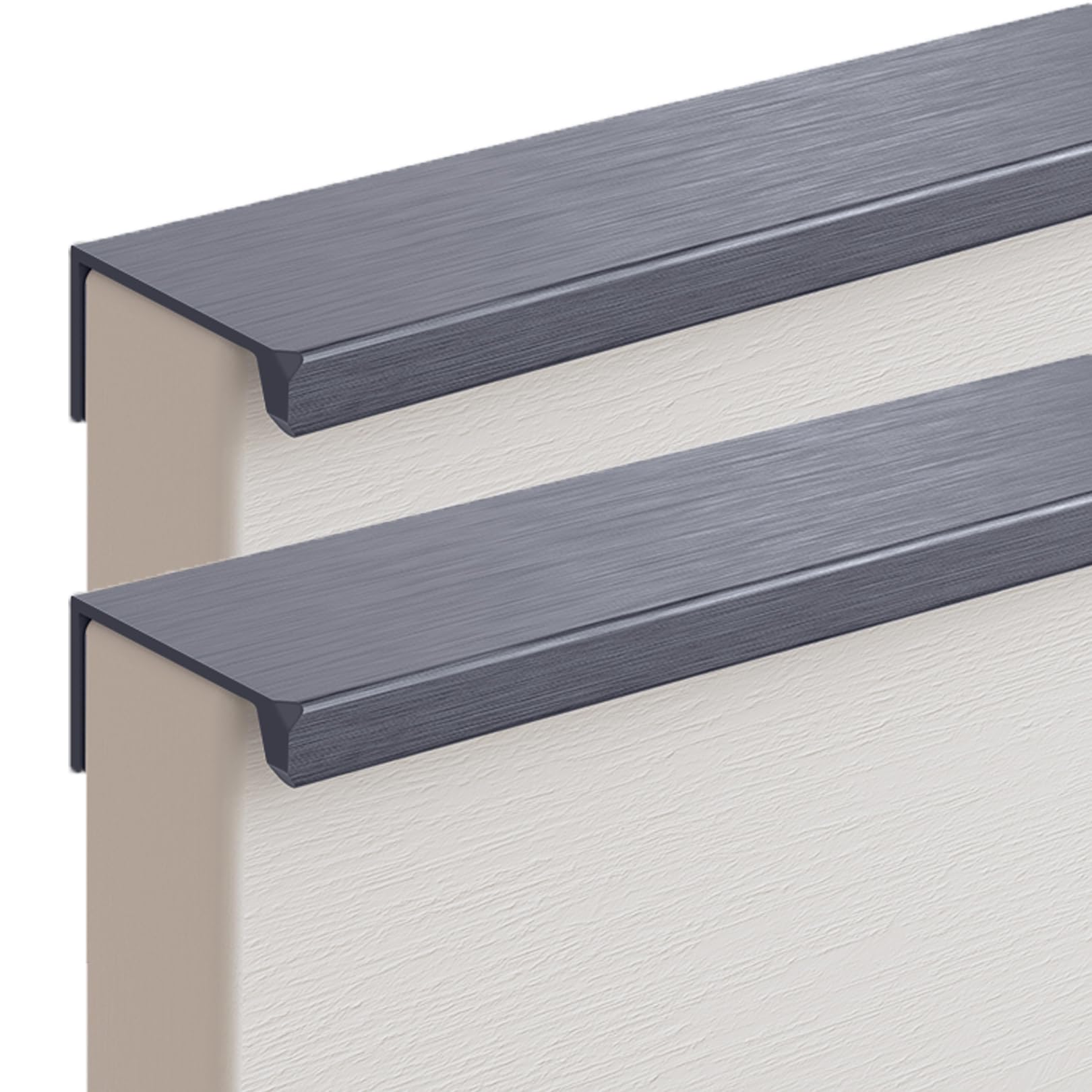 Zxdgsdrdtw Colors 3 Invisible Furniture Handles Space Aluminum Wardrobe Kitchen(,Hole Distance 320Mm)