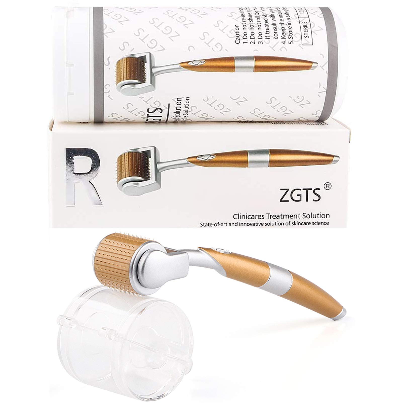 Titanium Derma Roller,192 Microneedles Dermaroller Micro Needle Roller Professional Microneedling Derma Needling Kit Skin Care for Face Wrinkles Hair Loss Stretch Marks Hair Regrowth(2.0mm)