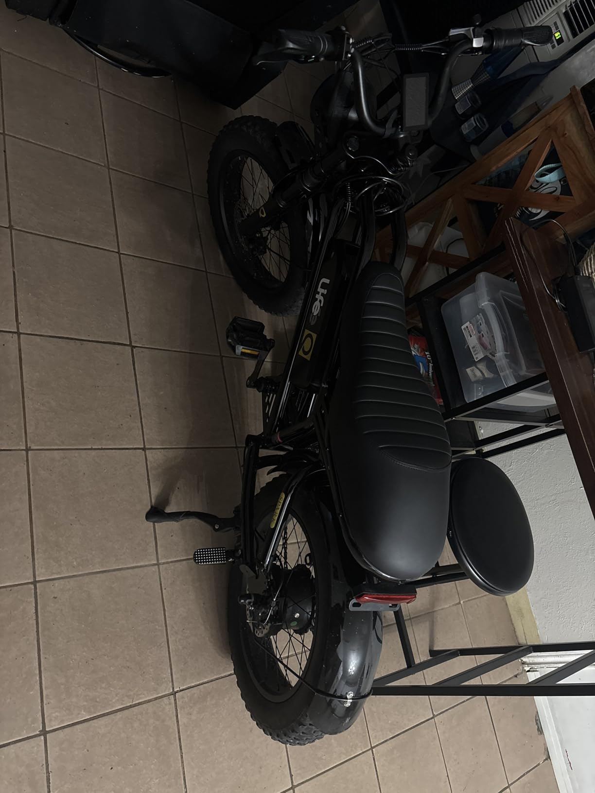 Electric Bike for Adults-1500W Peak Motor 20" Fat Tires 28MPH(Unlock to 35MPH) EBike Moped, 624-1248Wh Removable Battery Bicycle, with Dual Suspension & Brakes Motorcycle, 7-Speed,Spark photo review