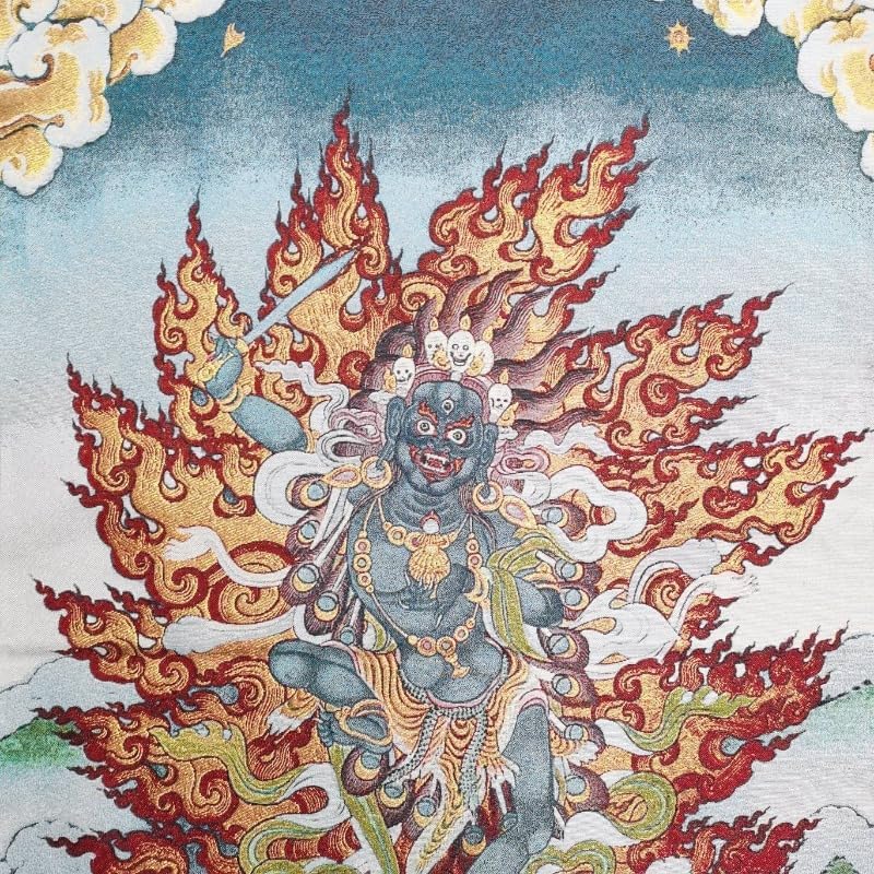 Miniatura 3 de Fengshui - Tapiz de seda para colgar en la pared, diseño tibetano Thangka, Vajrayogini, Vajravarahi, Tangka, yoga, budista, para colgar en la pared,