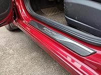 Vista 1 de GZBFTDH Protector de umbral de puerta para Mazda 3 6 CX-30 CX-5 Kick Panels Protector de umbral de protección contra rozaduras, piezas de automóvil