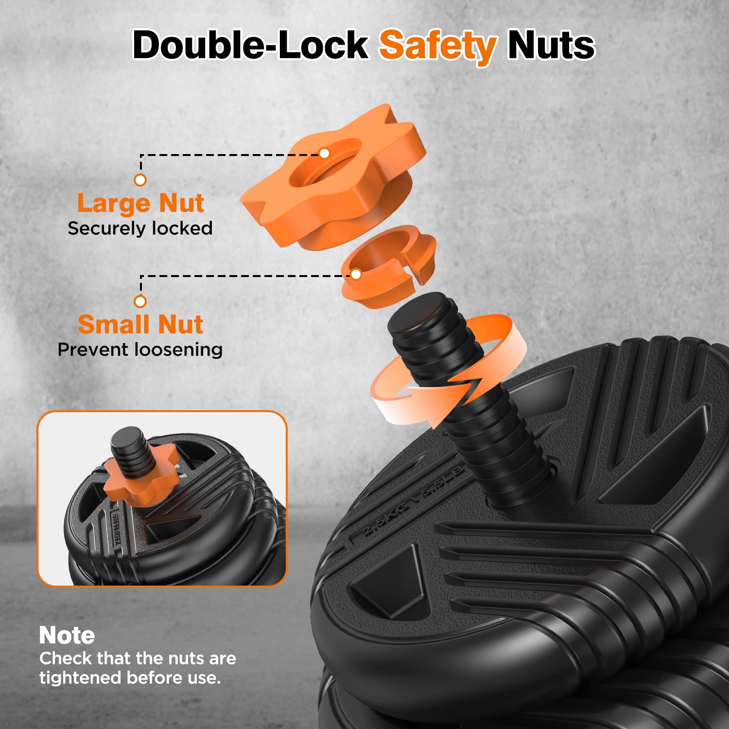 Adjustable Dumbbell Set with Connector for Home Gym Workout | 33/44/66/88lbs 5 in 1 Free Weights Dumbbells Set, Weights Set Used as Barbell, Kettlebells, Push up Stand, Weight Plate