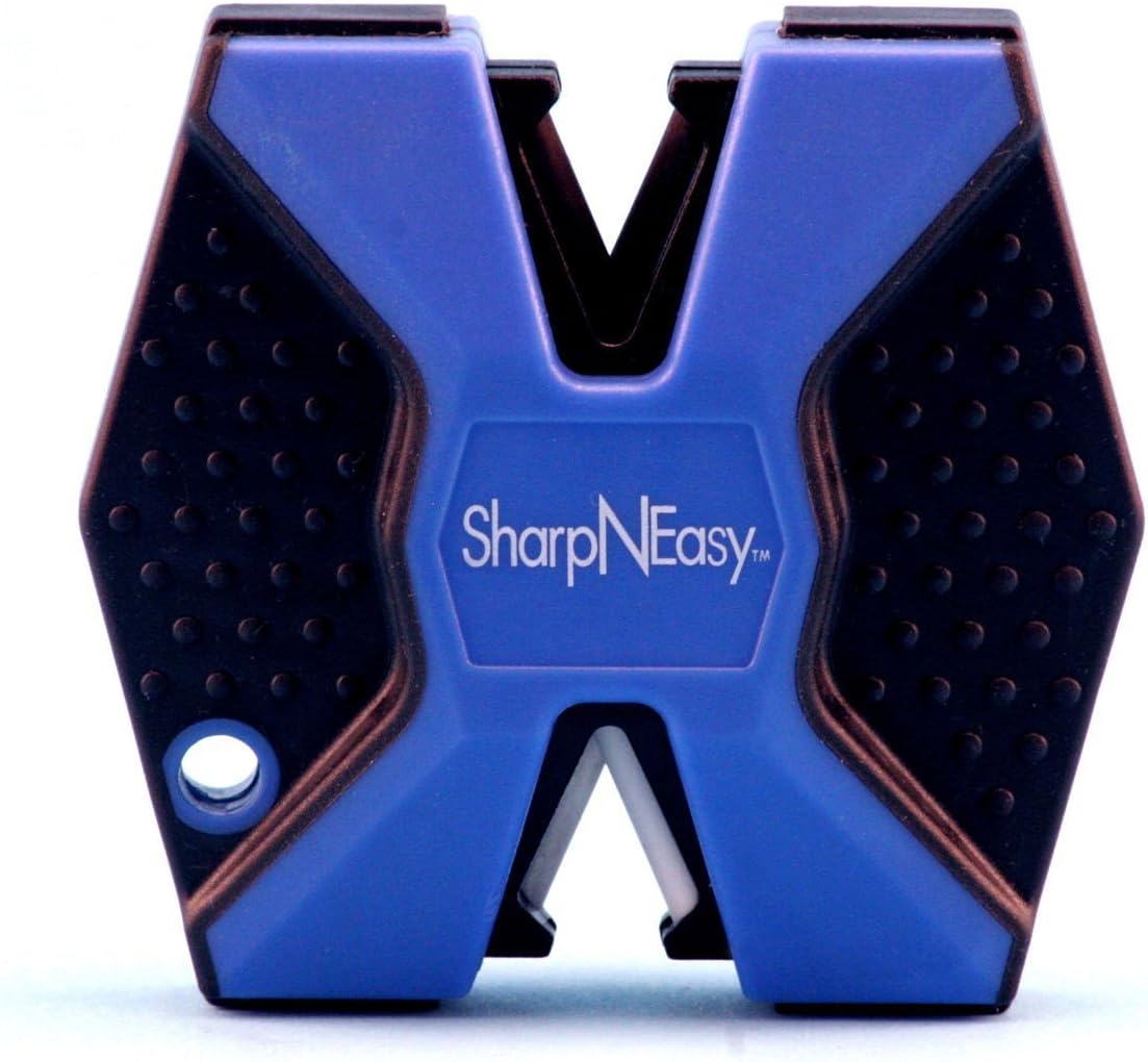 Accusharp Lightweight Sharp-N Easy Outdoor Knife Sharpener available in Blue -