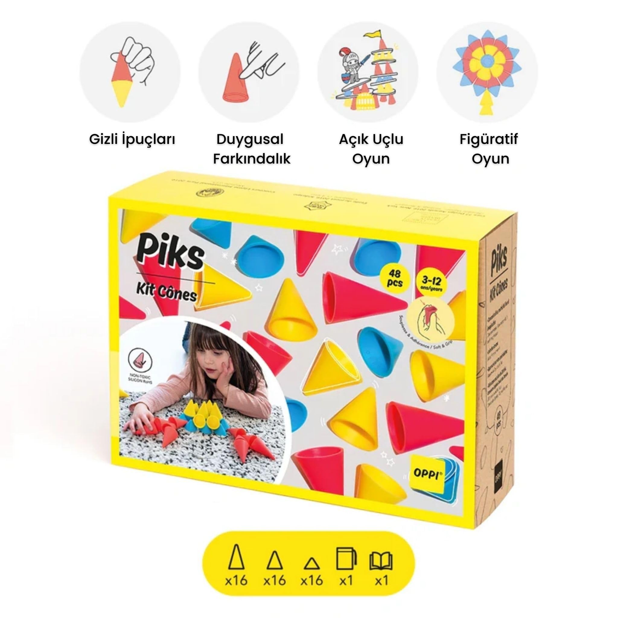 びっく！様、専用商品❗️ Amazon | Piks (ピクス) Cones Kit (コーンキット) 48pcs [日本総代理