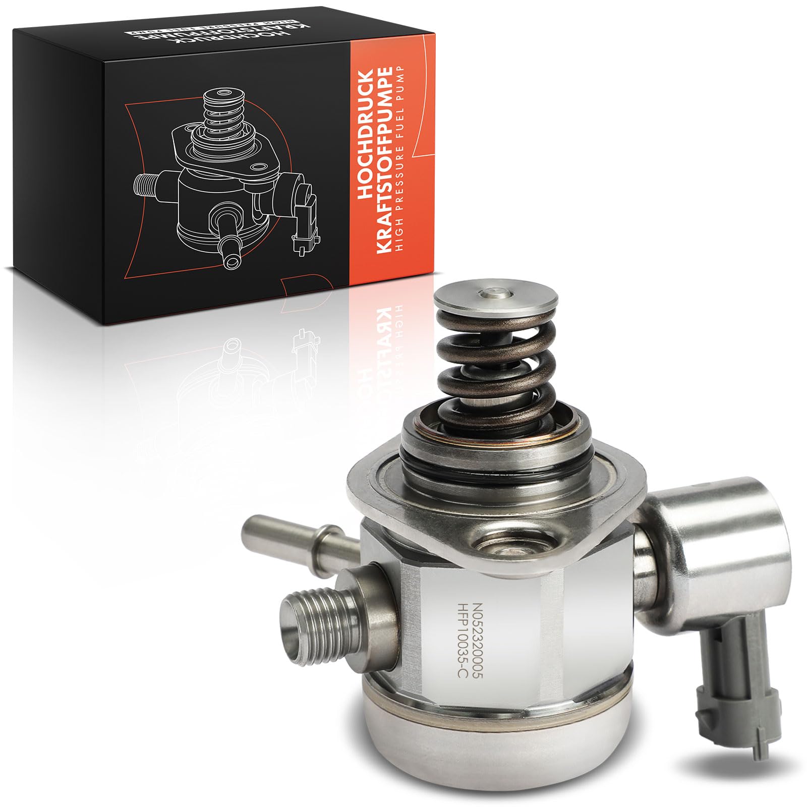 Frankberg Pompa del carburante ad alta pressione Compatibile con Ecosport 1.0L Focus III Turnier 1.0L Fiesta VII HF HJ 1.0L Fiesta VI CB1 CCN 1.0L B-Max JK 1.0L Replace# HM10035