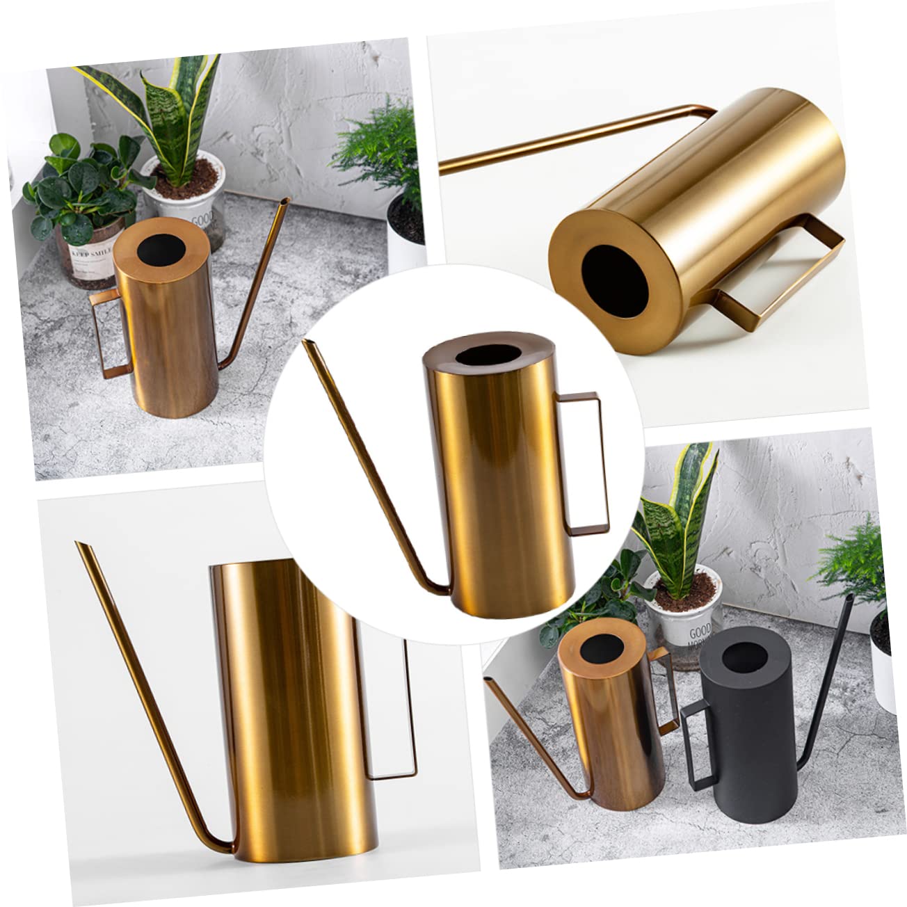 Abaodam Edelstahl Gießkanne Mit Sprühfunktion Für Garten Und Zimmerpflanzen Große Kapazität Langlebig Und Praktisch