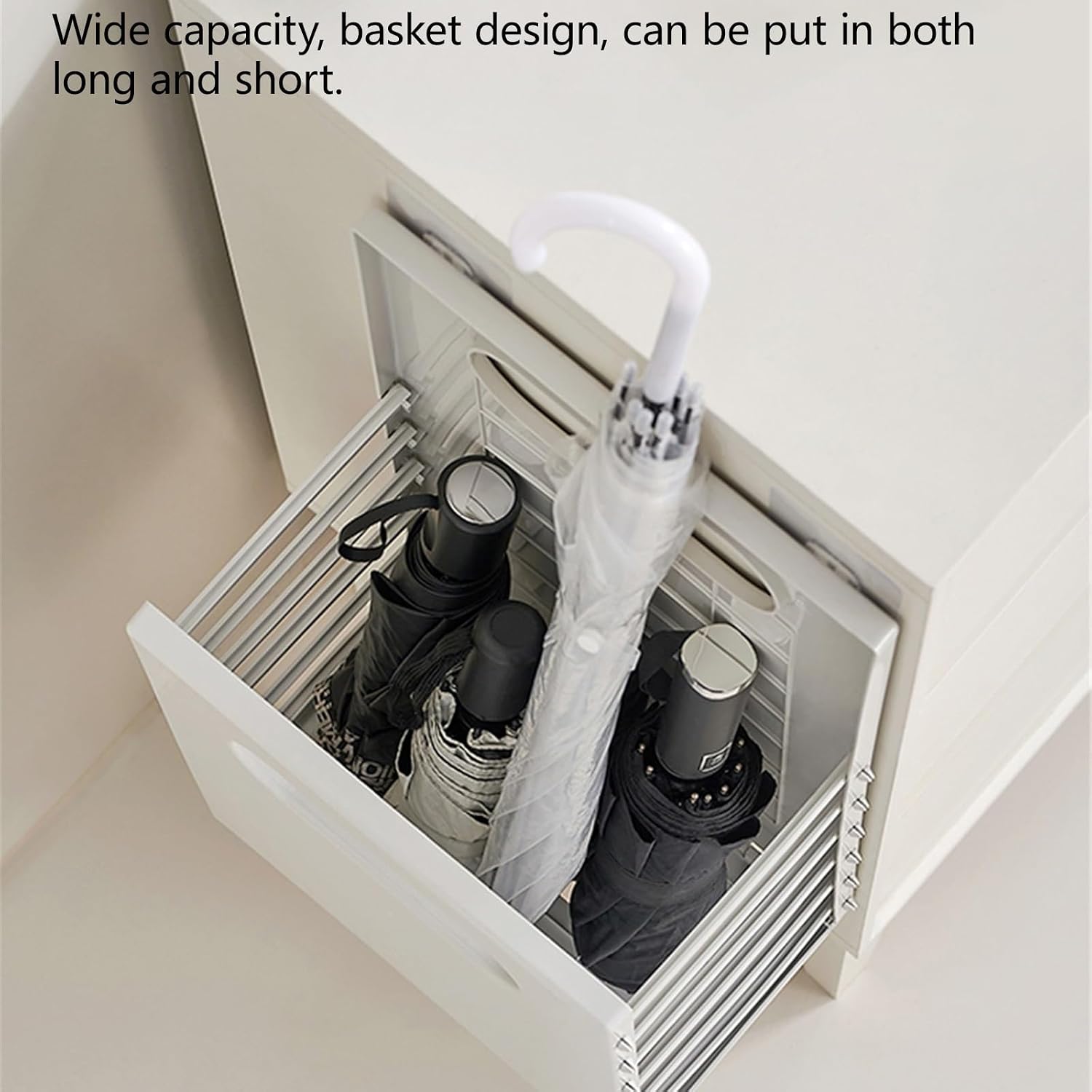 WallMounted Umbrella Holder for Entryway Foldable No Installation Umbrella Stand for Office & Hotel Stylish Gray Indoor Umbrella Storage Solution