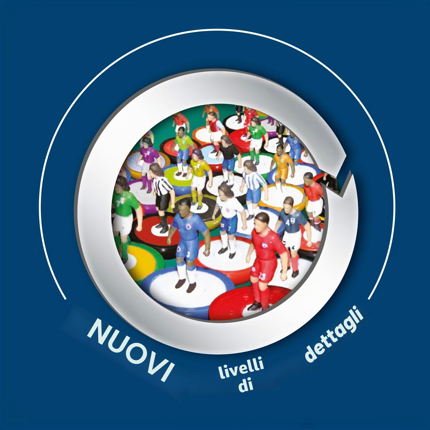MegaBleu - Subbuteo Paris Saint-Germain - Gioco da tavolo Calcio adulto e bambino dai 6 anni - Gioco di Pichenette Strategico - Prodotto ufficiale PSG - 2 giocatori - Materiale Completo - Versione