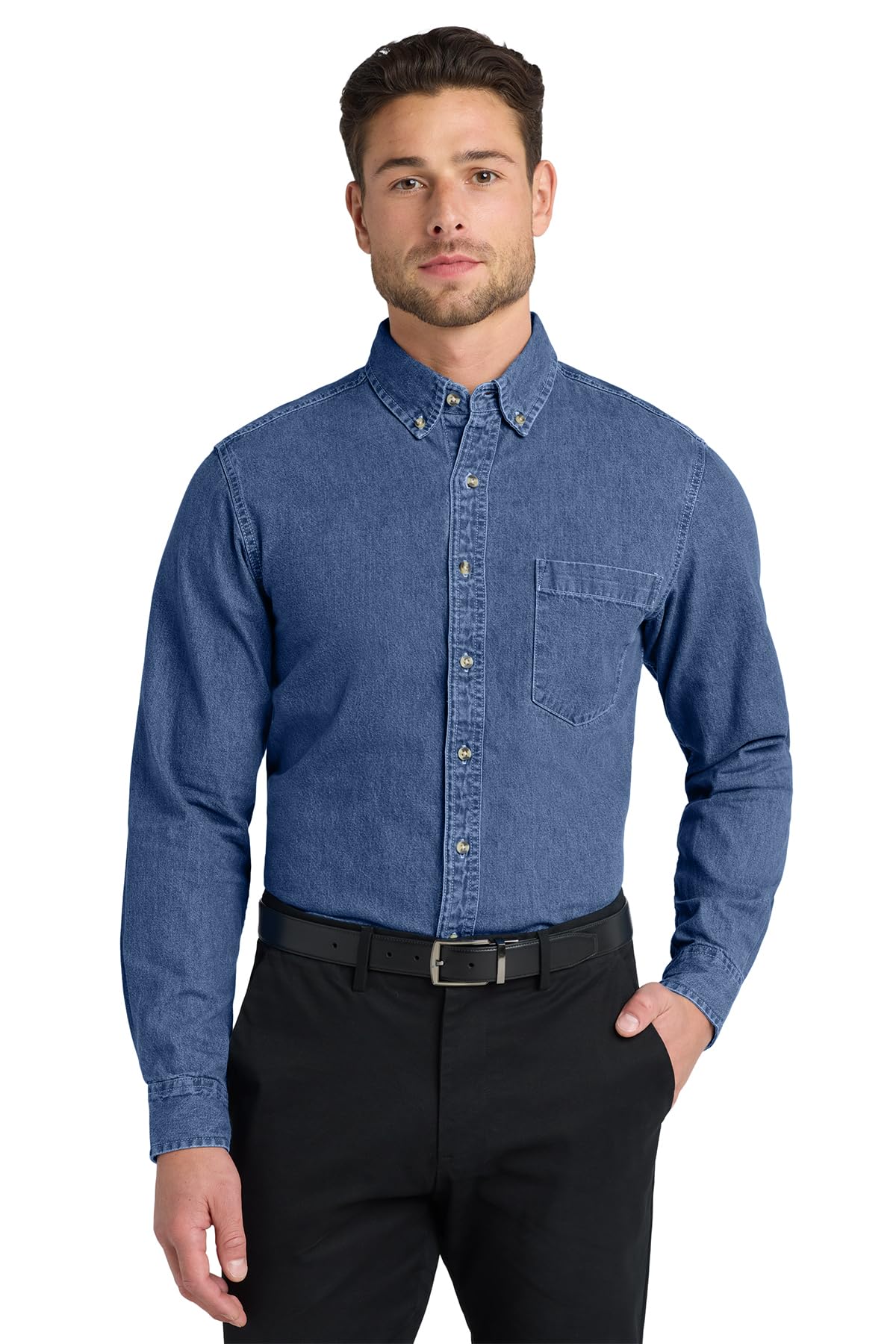 Port Authority Men's Heavyweight Denim Shirt