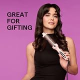Wavytalk Thermal Brush, Blowout Boost Ionic Heated Hot Round Brush, to Make Hair Smoother & Shinier, Easy to Use & Less Damage, 38mm Barrel, 5 Temperature Settings, Dual Voltage, UK Plug, Rose Gold - 8