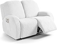 Vista 34 de Ruaozz Fundas de sofá reclinable, fundas para sillas reclinables, fundas de sofá para sofás reclinables con bolsillos, lavables, protector de Gris