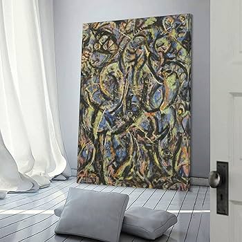 Amazon.co.jp: ジャクソンポロック偉大な画家名作《No.5》アート 絵画