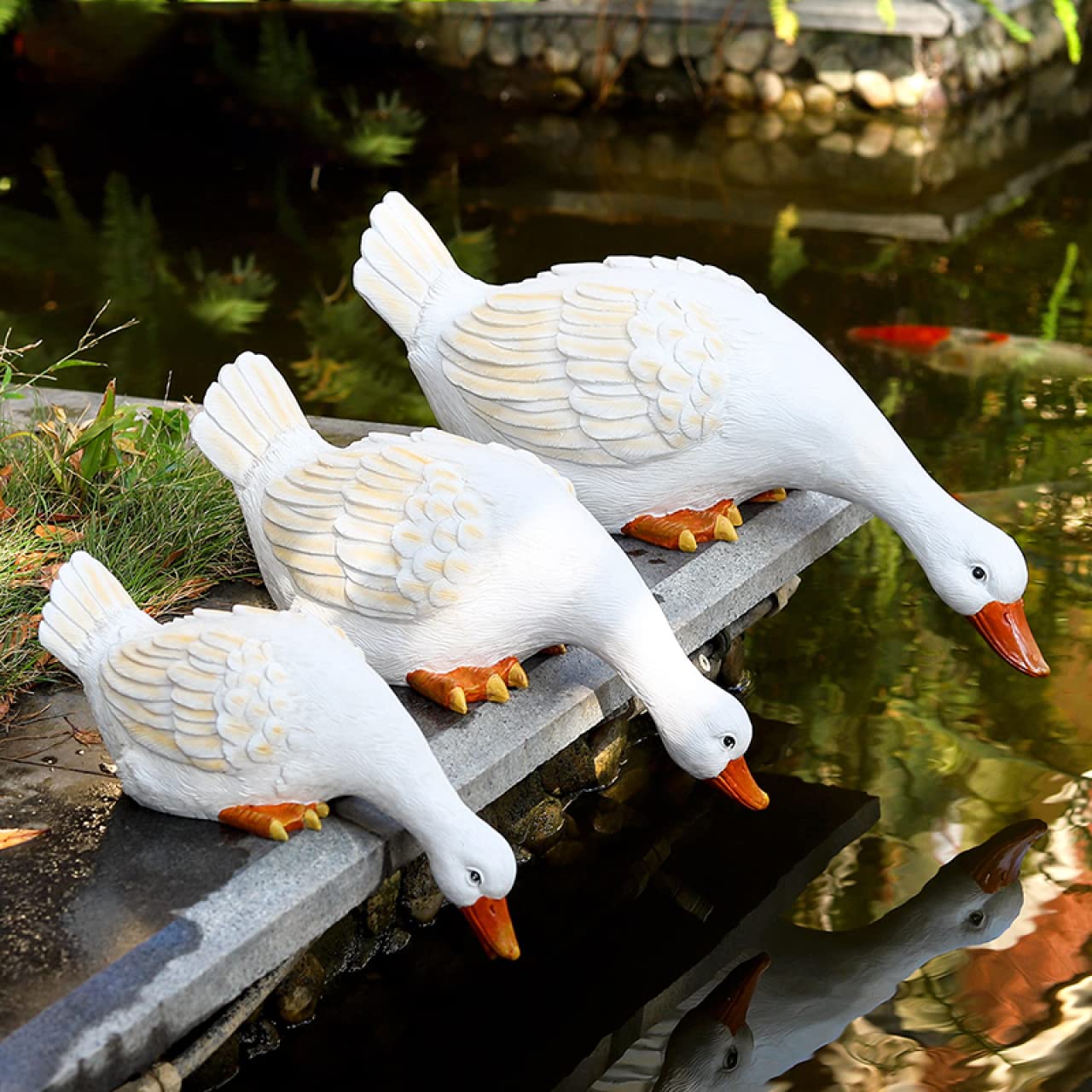 鴨 置物 インテリア アンティーク camping.com