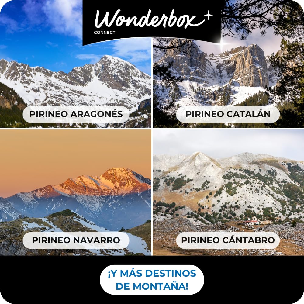 WONDERBOX – Cofre Regalo Hoteles Snö Invierno - 1 Noche para 2 Personas - Escapada para Parejas - Regalar experiencias - Hoteles en los Pirineos para Disfrutar de la Nieve