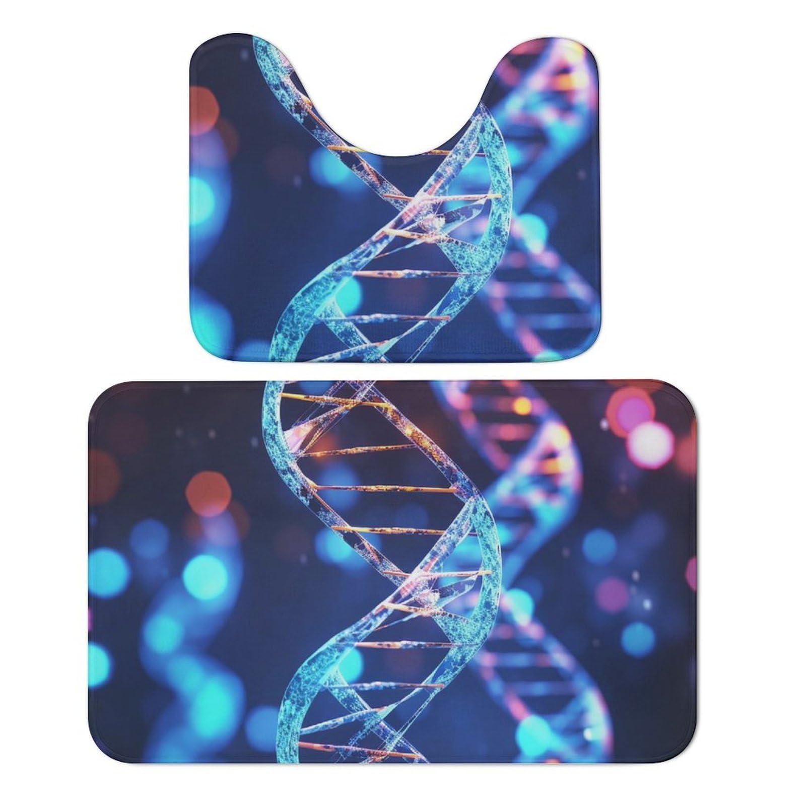 Tapis de toilette et de bain DNA Genetic Helix pour éviter les glissades sur carrelage