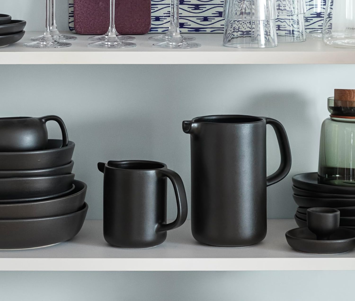 Eva Solo | Nordic Kitchen Cylinder Jug 0.5 L | Versatile, Sleek and Elegant Jug | Black