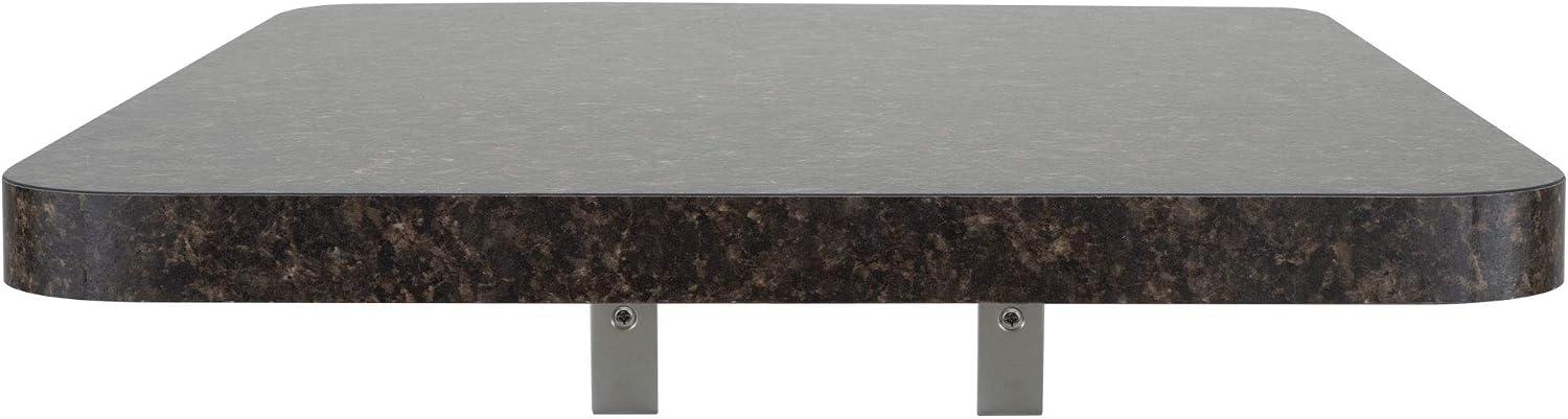 RecPro RV Folding Table 18" W X 24" L | Folding Shelf Brackets | Camper | Trailer (Granite Chocolate)