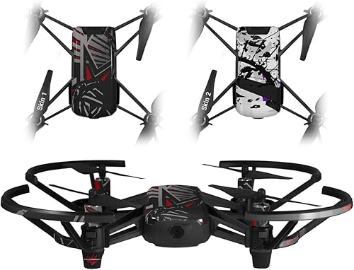 Skin Decal Wrap 2 Pack para DJI Ryze Tello Drone Baja 0023 Rojo Drone no incluido disponible en Yaxa Guatemala