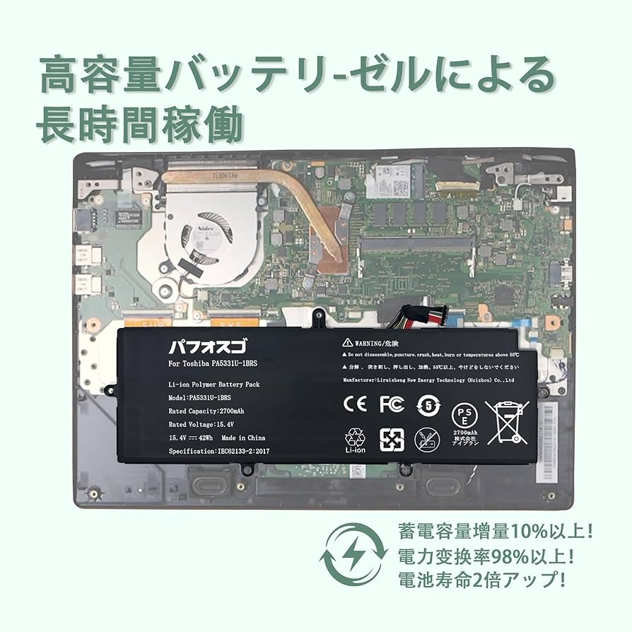 Amazon.co.jp: パフォスゴ for Toshiba 東芝 PA5331U-1BRS