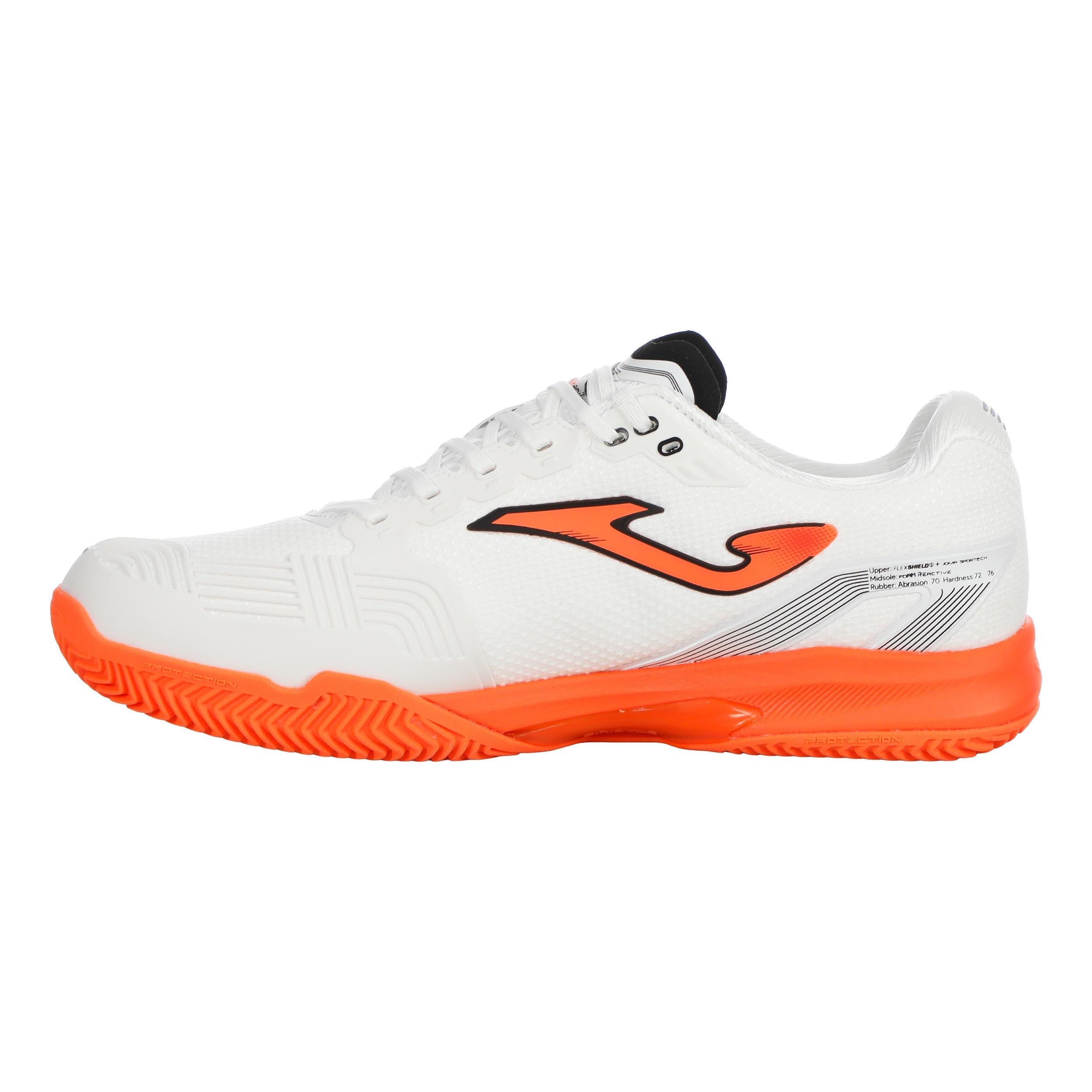 Joma Zapatillas Tenis Suela Clay Hombre Tallas 39-47 Ligeras y Estables con Ventilación Avanzada – Electric Court Clay