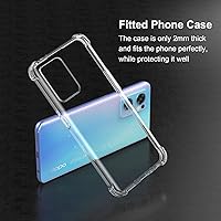 Vista 5 de Caso para Reno 7 5G Clear TPU cuatro esquinas cubierta protectora transparente suave funda