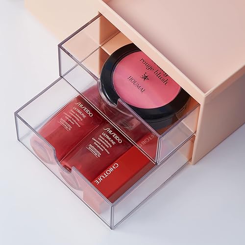 Miniatura 2 de LETURE Organizador de escritorio de oficina con cajón, suministros de oficina y accesorios de escritorio, tarjeta de visita, bolígrafo, lápiz,