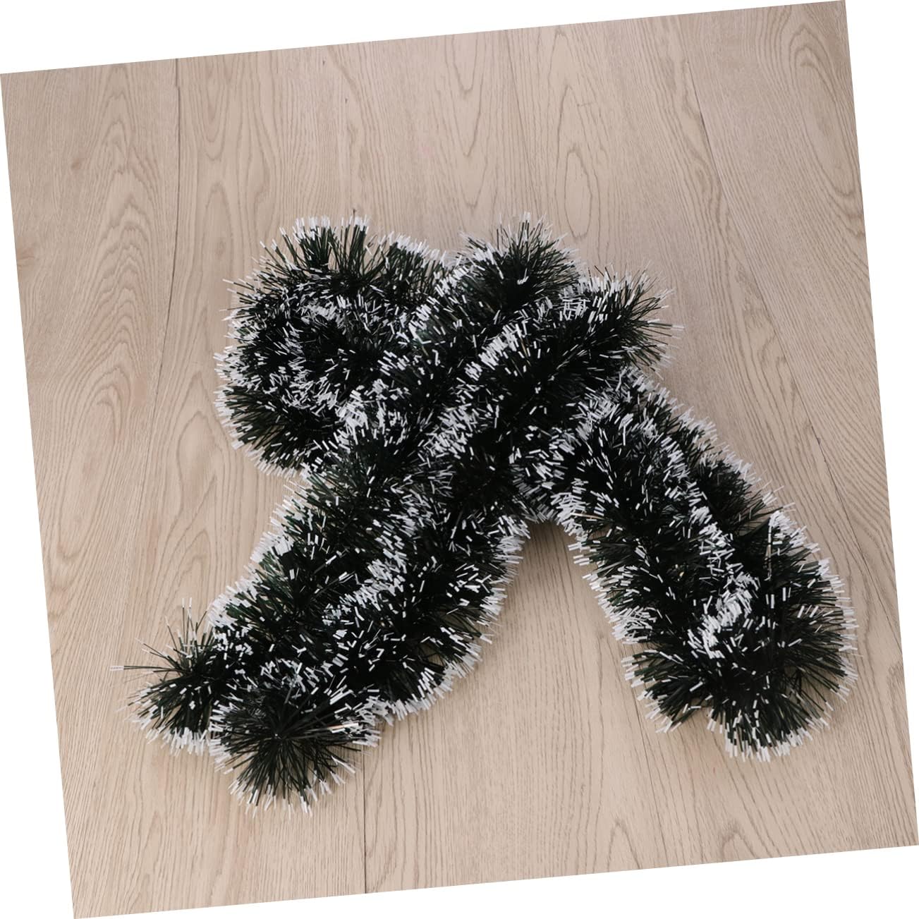Zerodeko Meters Thick Christmas Tinsel Ribbon Garland with Edging for Hanging Ornaments and Decorations for Christmas Tree Home Decor and Holiday Parties