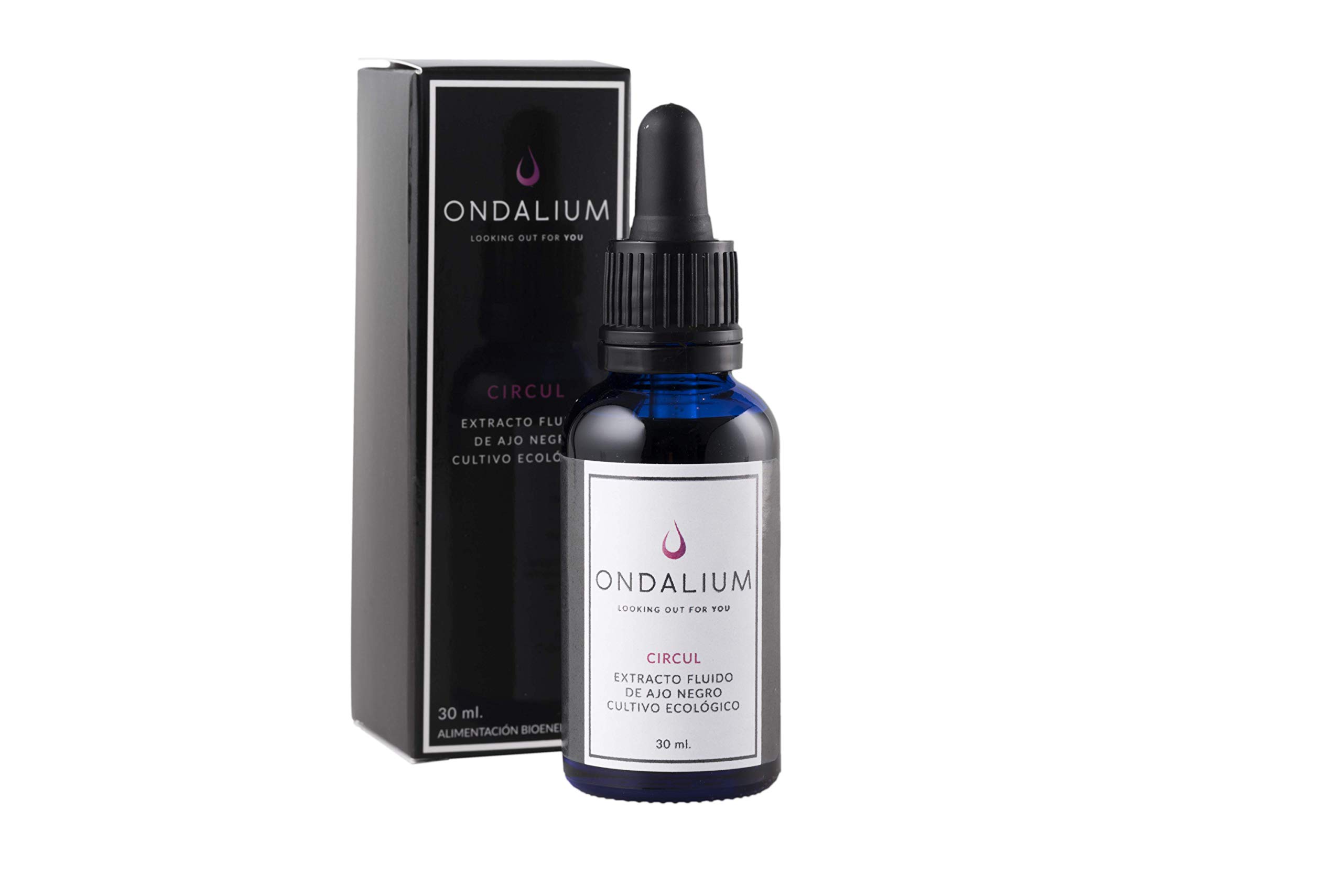 CIRCUL de Ajo Negro Ecológico | Extracto Circulatorio en Gotas (30 ml, 1 mes) – Producto Natural para la Salud Cardiovascular y la Mejora de la Circulación