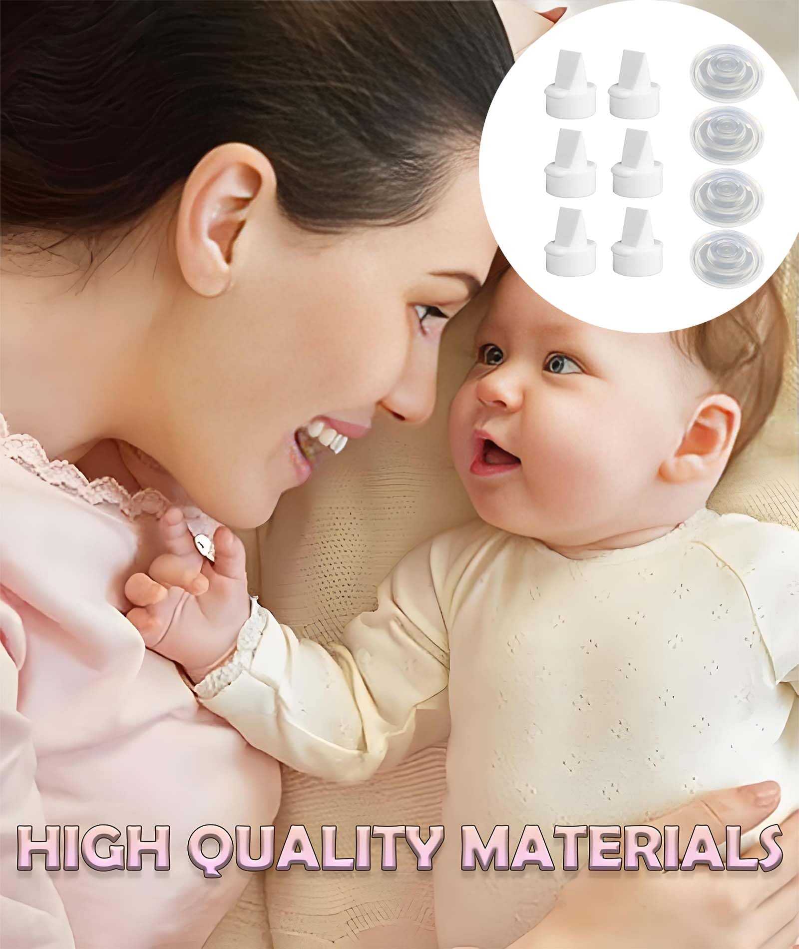 10 PCS Duckbill Valve Breast Pump Parts, Breast Pump Accessories,White Replacement Breast Pumps Inner Diameter 23mm,Compatible With Many Breast Pumps - Image 7 thumbnail