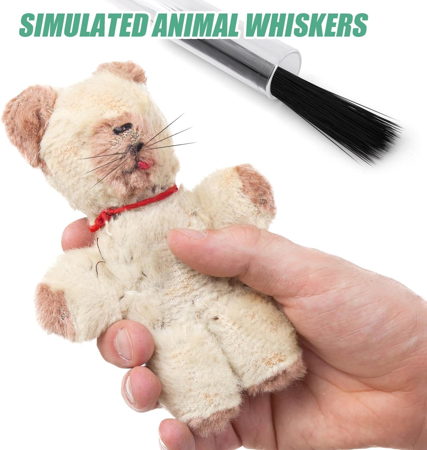 250pcs Simulated Animal Whiskers for Crafts, 2.36-2.56in Plastic Whiskers for Crafts Stuffed Animal Whiskers Craft Whiskers for Stuffed Animals (Black)