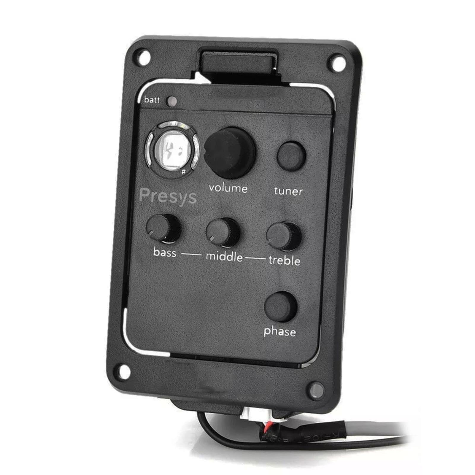 de guitare classique, de préampli acoustique, transducteur électrique acoustique, égaliseur de préampli de guitare, contrôle du volume, indicateur de batterie faible, guitare en direct