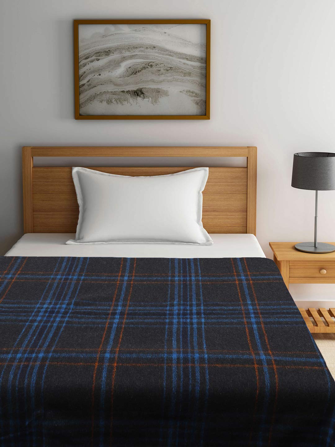 Raymond Home Wool Blanket (475 GSM, Grey)