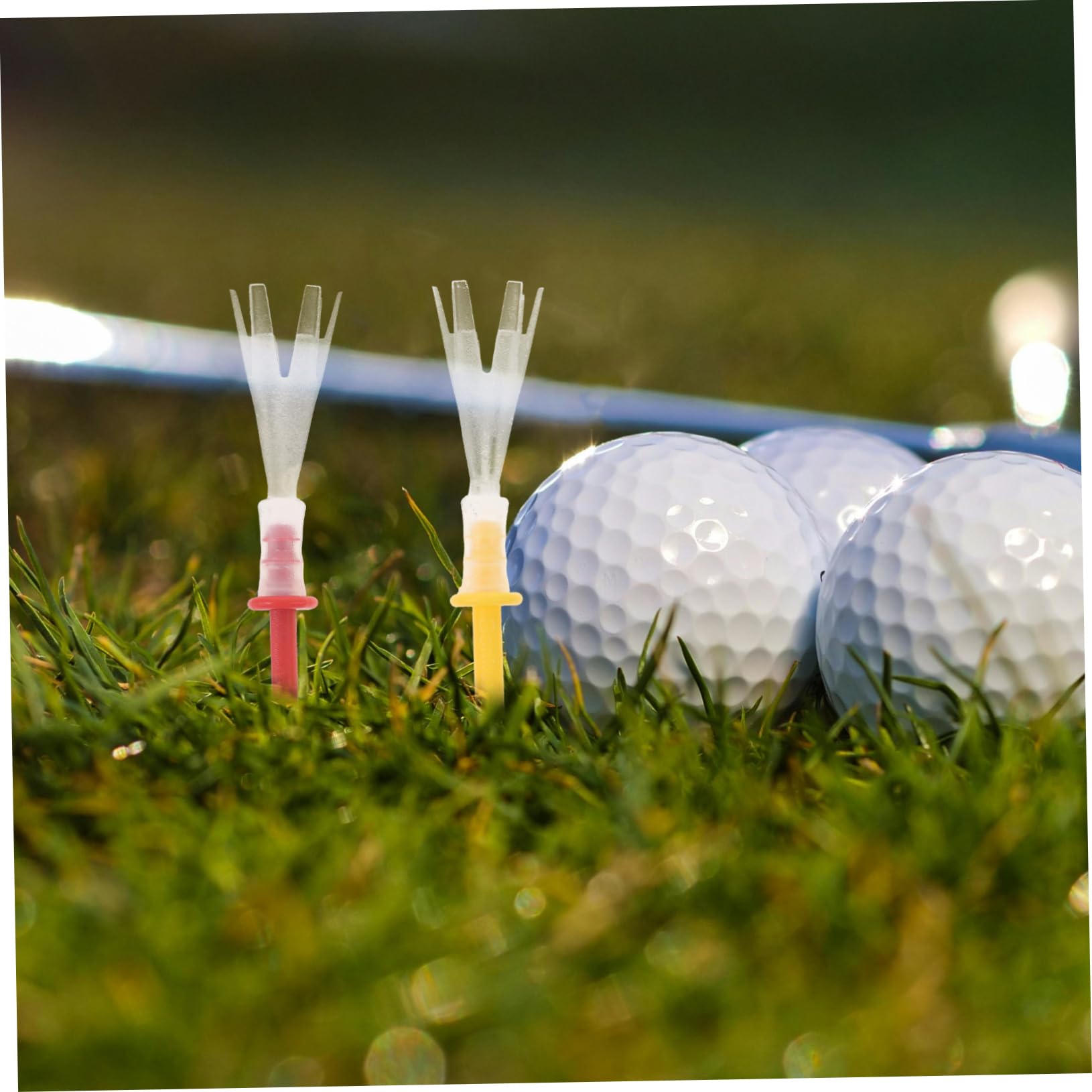 Tees Golf 16 piezas de plástico tees 4 yardas más para una precisión de profundidad constante