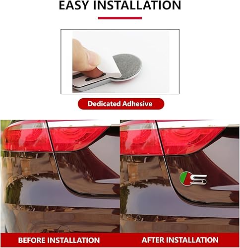 Miniatura 6 de R-dynamic - Placa 3D deportiva para maletero, rejilla delantera, emblema R-SPORT R S, símbolo especial de Vechicle compatible con accesorios Jagvar