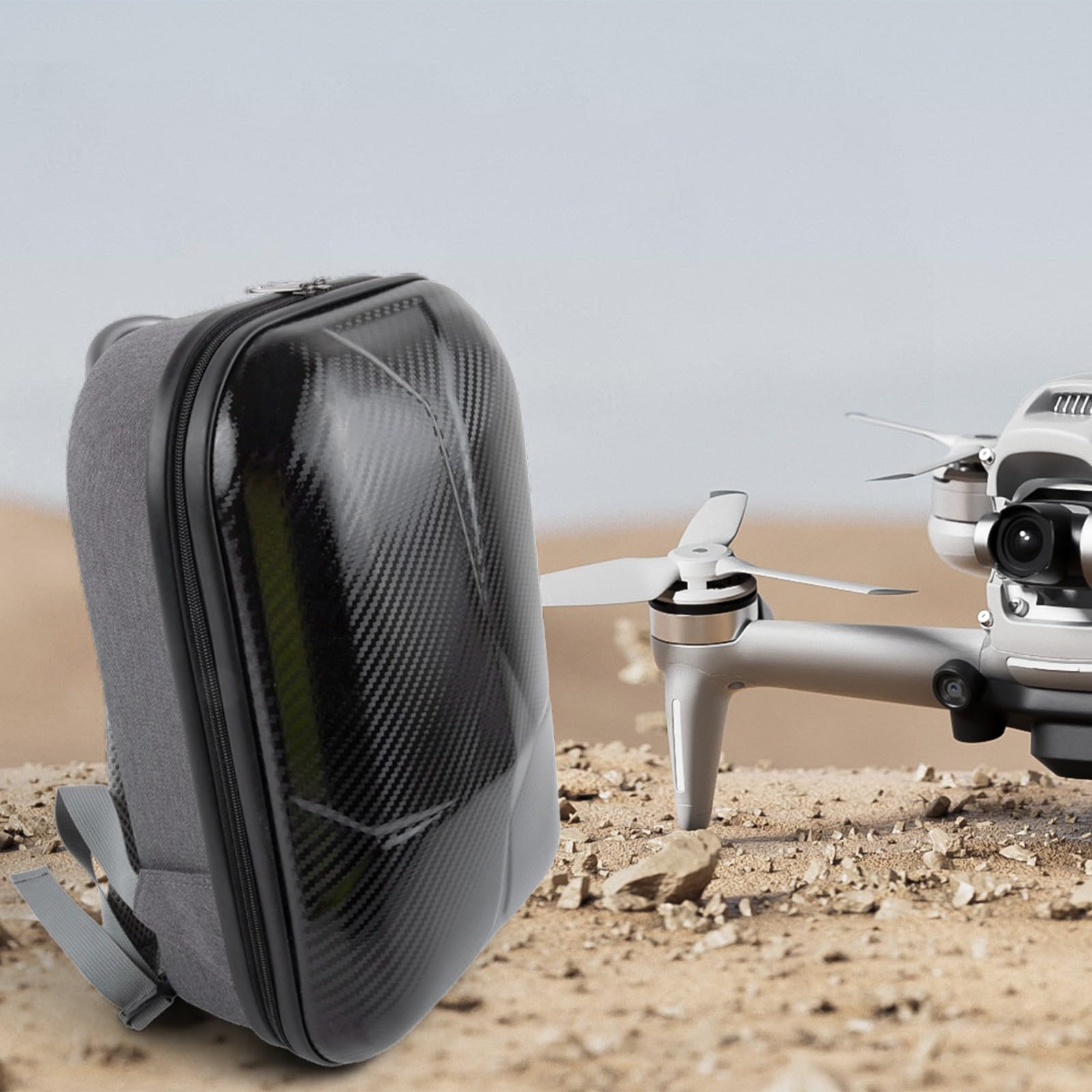 ZYWUOY DJI Flip Fly More - Funda combinada, mochila de almacenamiento rígida de EVA para dron, bolsa de viaje impermeable con organizador para senderismo al aire libre