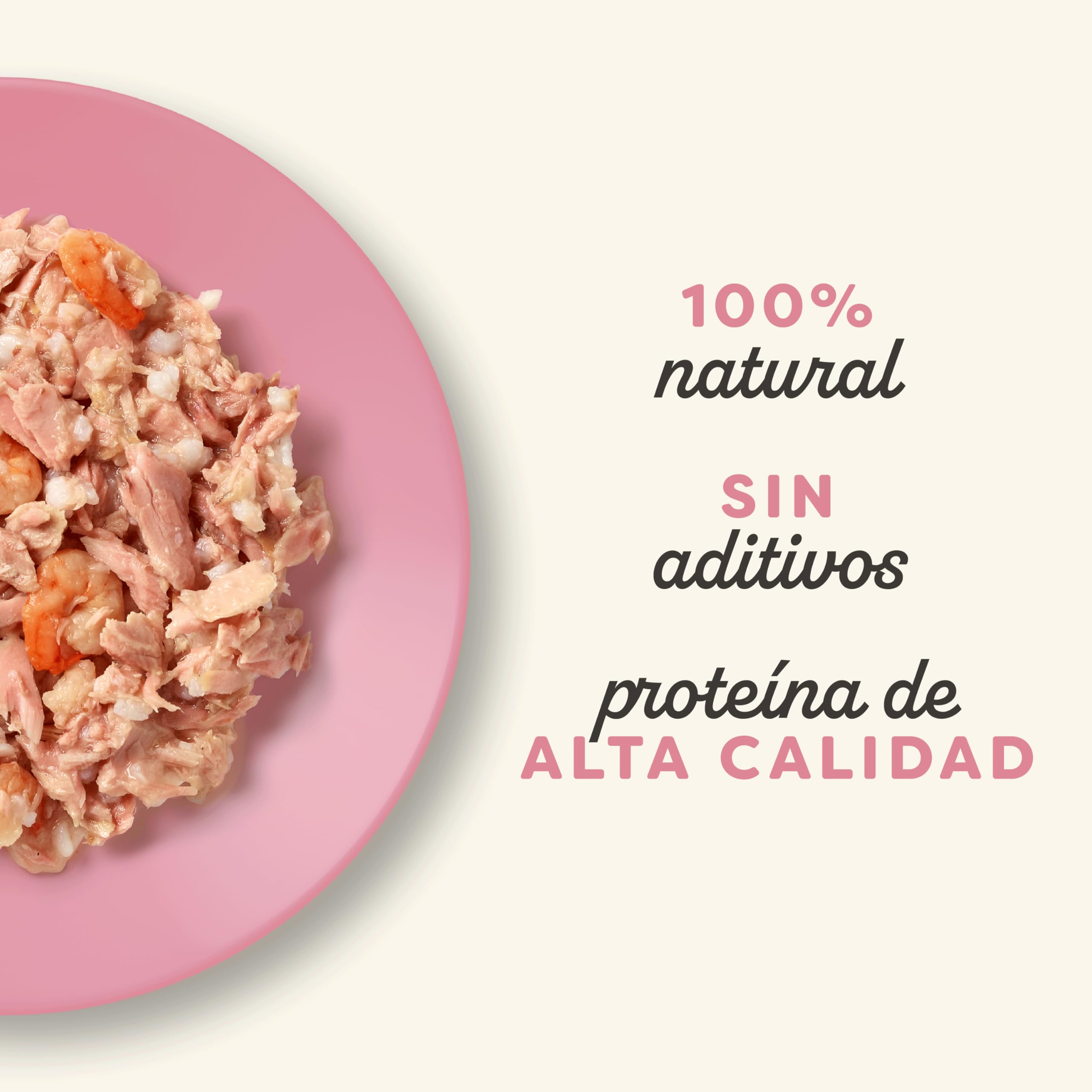 Applaws 100% Natural Comida Húmeda para Gatos Adultos - Filete de Atún y Camarón en Caldo - Paquete de 24 latas de 70g