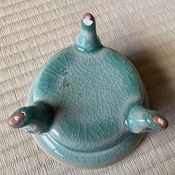 Amazon｜青磁 香炉 三足香炉 古岩 アンティーク｜仏壇用香炉